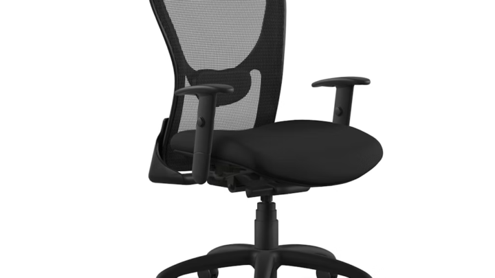 9to5 Seating Strata ergonomic mesh chair. Available with upholstered seat or mesh seat. Heavy duty synchro-tilt control. Made in USA! Strata at Salt Creek Office Furniture