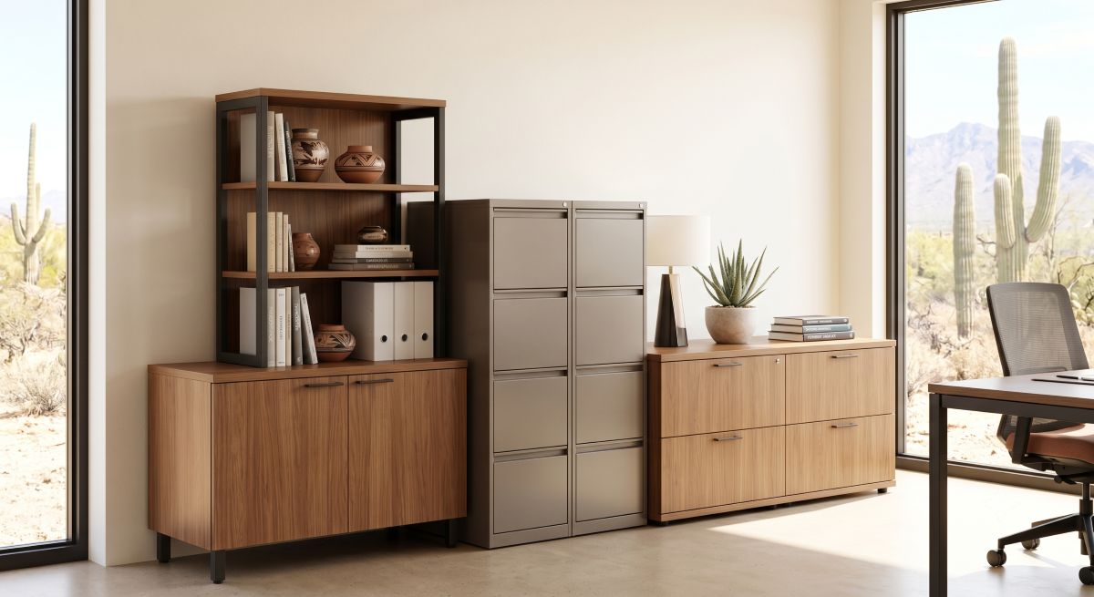 Office Storage, Filing Cabinets, Credenzas, and Shelving