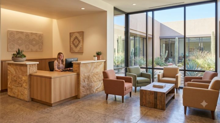 Reception Desk and Waiting Room Furniture