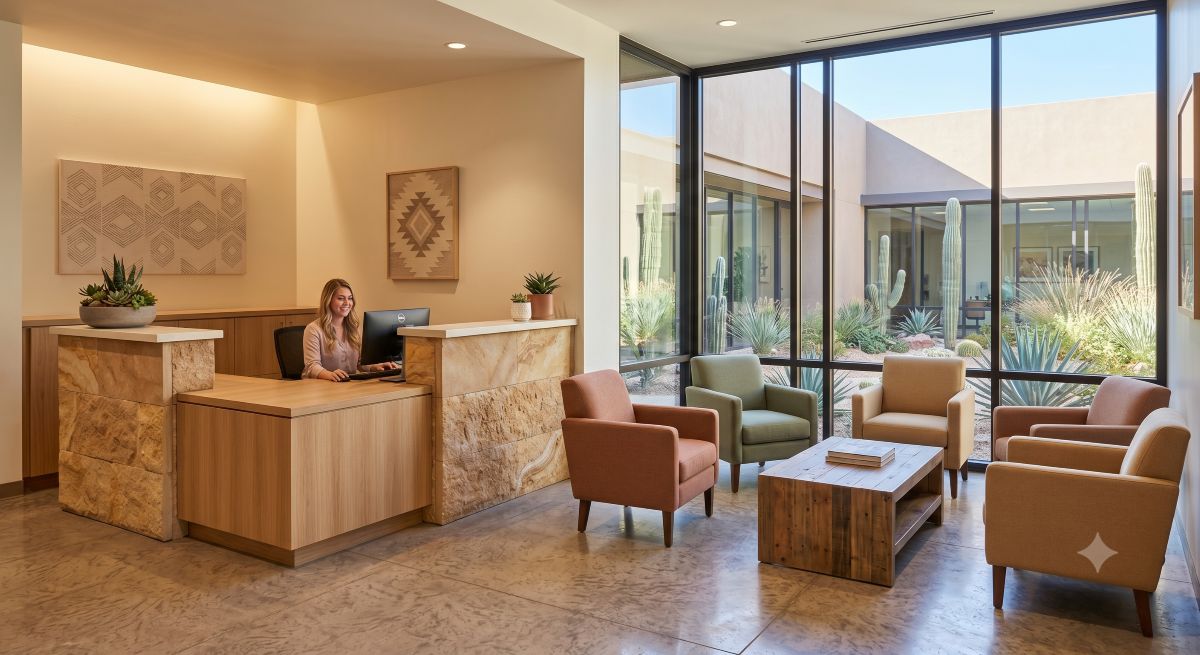 Reception Desk and Waiting Room Furniture